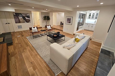 Hardwood floor installation
