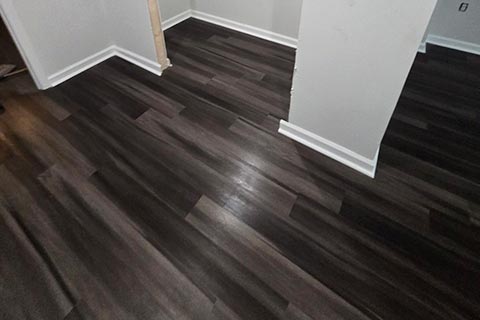 Luxury vinyl plank flooring