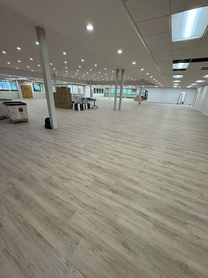 Commercial hardwood flooring